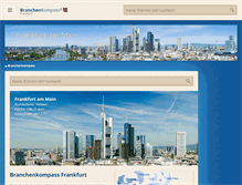 Tablet Screenshot of branchenkompass-frankfurt.de